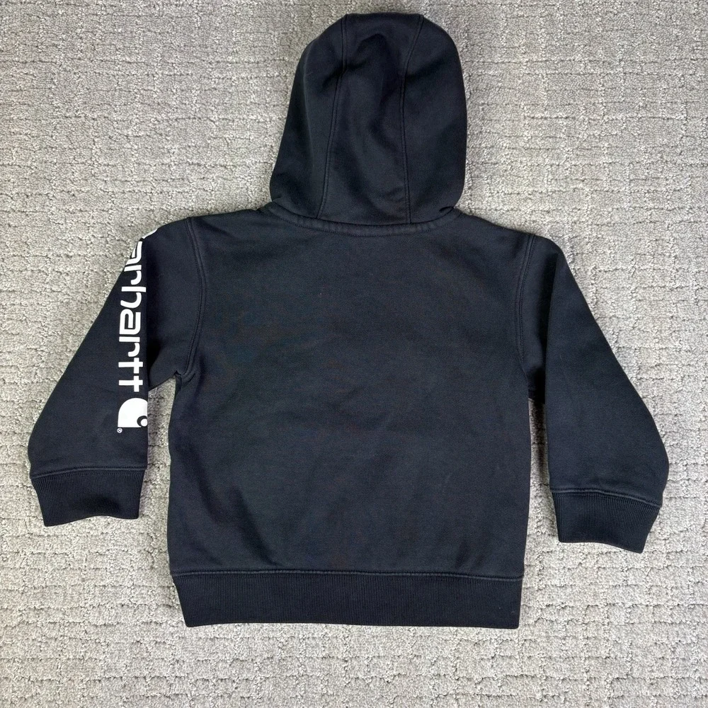 Toddler Carhartt Half Zip Hoodie Sweatshirt Black 2T Model TS6579-B